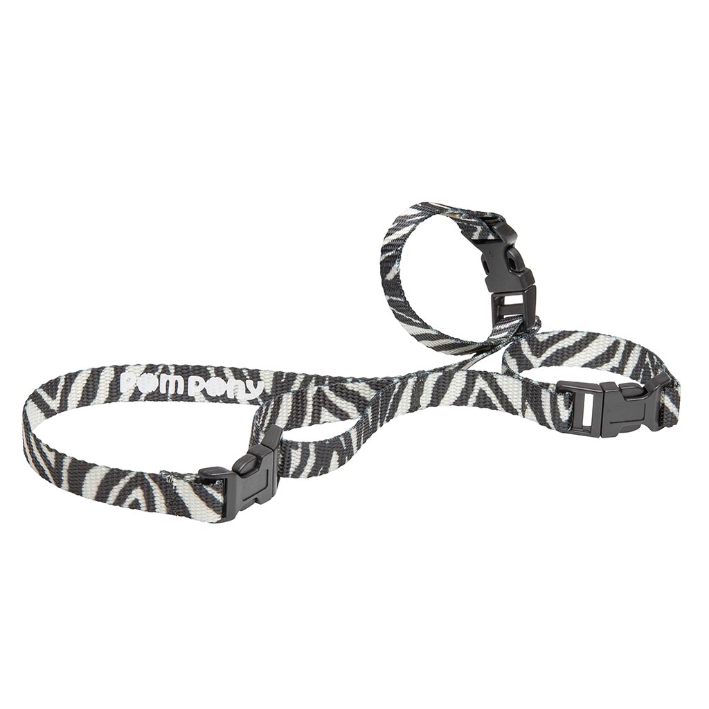 Shiny Zebra Ropets Custom Pom Pony - Zebra | Pom Pony